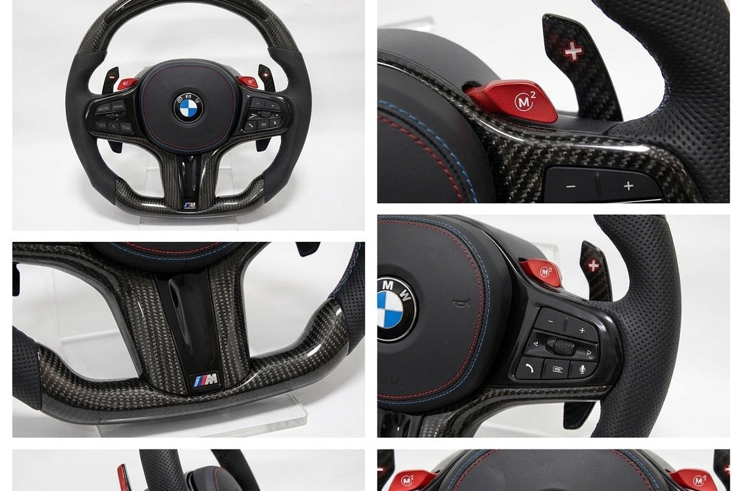 BMW M performance carbon fibre LED steering wheel