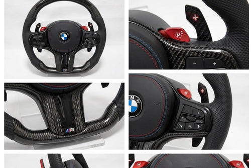 BMW M performance carbon fibre LED steering wheel